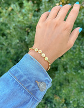 Load image into Gallery viewer, Gold WWJD Letter Bracelet