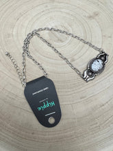 Load image into Gallery viewer, Faux White Buffalo Bar Necklace - 18 inch + 3