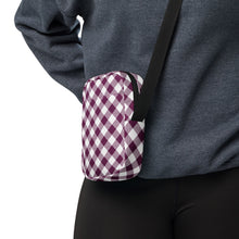 Load image into Gallery viewer, Plum Plaid Crossbody Bag