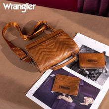 Load image into Gallery viewer, Wrangler 3PCs Set Mini Top Handle Crossbody Set - Saddle