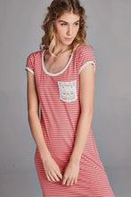 Load image into Gallery viewer, Striped Maxi Dress With Accent Pocket
