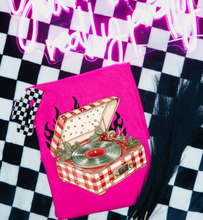 Load image into Gallery viewer, Checkered Record Player Graphic Tee

