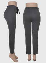 Load image into Gallery viewer, Paper Bag Waist Style Pants With Front Tie &amp; Pockets
