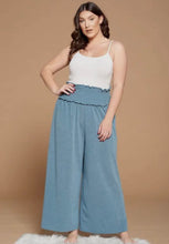 Load image into Gallery viewer, Wide Leg Light Blue Pants
