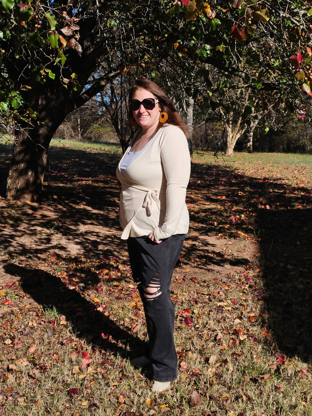 Beige ⚪️ Wrap Sweater