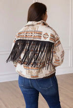 Load image into Gallery viewer, Aztec &amp; Fringe Shacket
