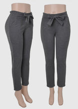 Load image into Gallery viewer, Paper Bag Waist Style Pants With Front Tie &amp; Pockets
