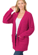 Load image into Gallery viewer, Magenta Popcorn 🍿 Style Cardigan
