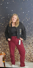 Load image into Gallery viewer, Risen Burgundy Jeans
