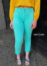 Load image into Gallery viewer, Rowdy Crowd Teal Pants
