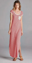 Load image into Gallery viewer, Striped Maxi Dress With Accent Pocket

