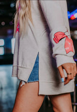 Load image into Gallery viewer, Merigold Kiss Sequin Embroidery Sweatshirt in Grey
