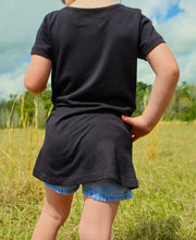 Load image into Gallery viewer, Kids Criss Cross Front Twist Top in Black
