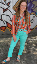 Load image into Gallery viewer, Rowdy Crowd Teal Pants
