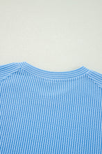 Load image into Gallery viewer, Luxury Solid Corded Short Sleeve T Shirt And Wide Leg Pants Set
