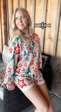 Load image into Gallery viewer, Comfortable Long Sleeve &amp; Short Set With Stars &amp; Western Prints
