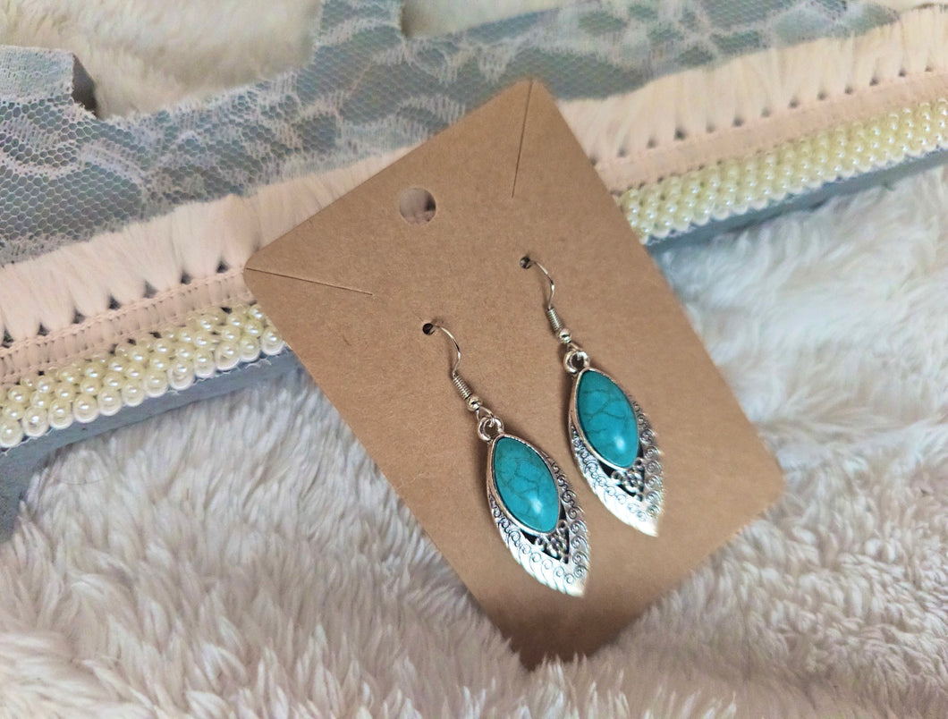Silver & Turquoise Dangles