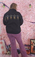 Load image into Gallery viewer, **Final Sale** Black Denim Western Themed Jacket With Stars &amp; Detailed Back

