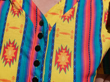 Load image into Gallery viewer, Bright &amp; Colorful Aztec Print T-Shirt Style Dress
