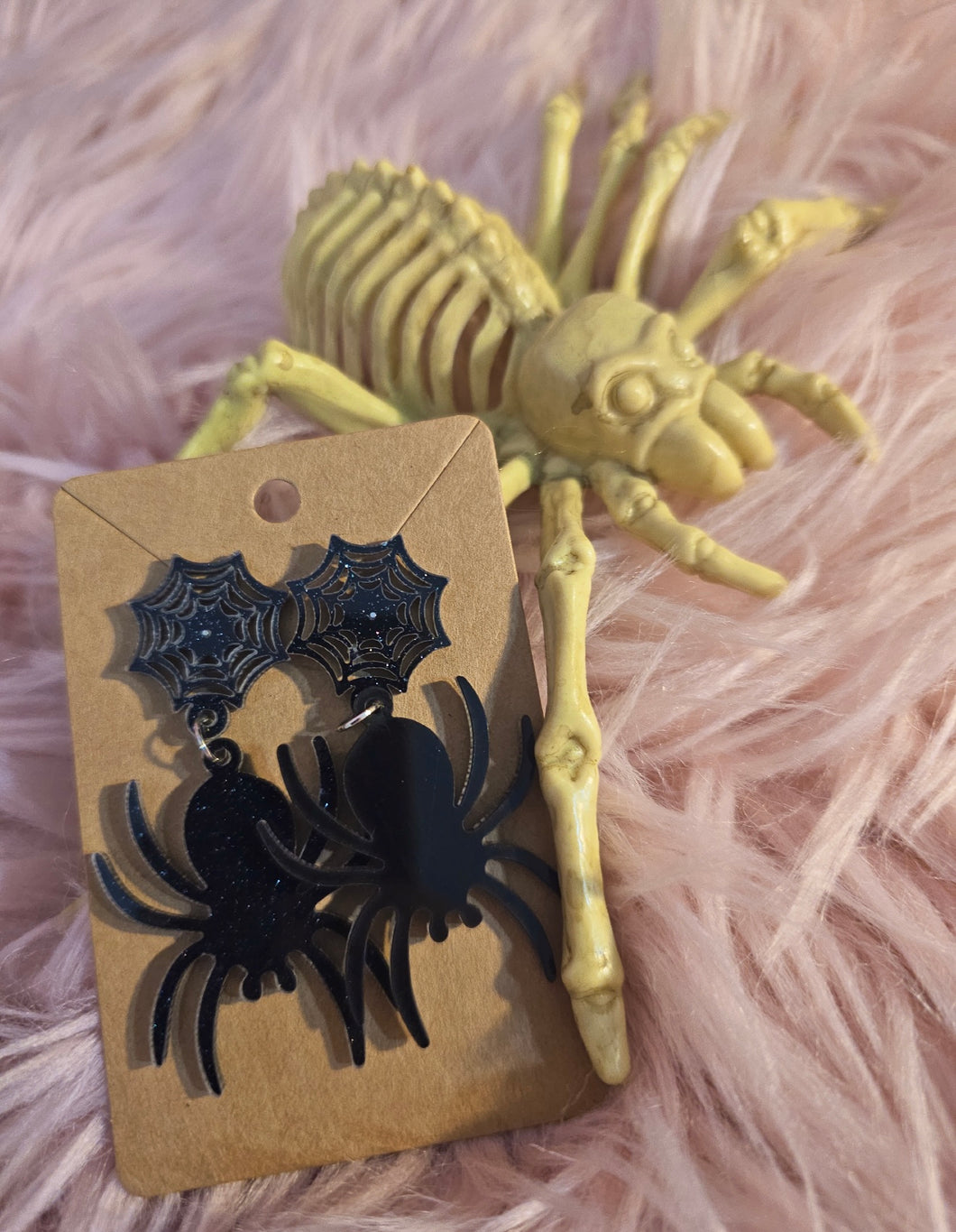 Large Spider Dangle Earrings