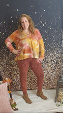 Load image into Gallery viewer, Mineral Washed Persimmon Moto Jeggings
