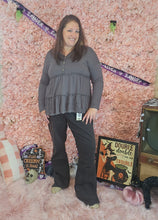 Load image into Gallery viewer, Charcoal Grey ⚪️ Flowy Long Sleeve Top
