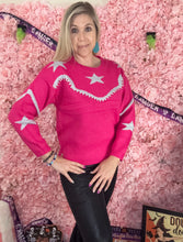 Load image into Gallery viewer, Pink Star Sweater
