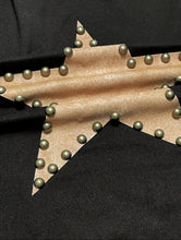 Load image into Gallery viewer, Black Long-sleeve Shirt With Studded Star Center
