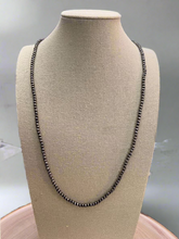 Load image into Gallery viewer, 4mm Faux Pearl Necklace - 28 inch
