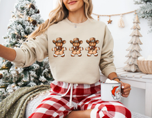 Load image into Gallery viewer, Gingerbread Trio Crewneck
