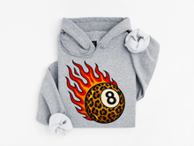 Load image into Gallery viewer, Flaming 8Ball Hoodie
