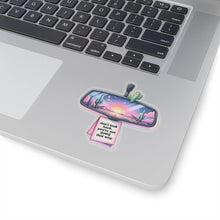 Load image into Gallery viewer, Don&#39;t Look Back Clear Transparent Vinyl Sticker, 2.8&quot; x 3&quot;
