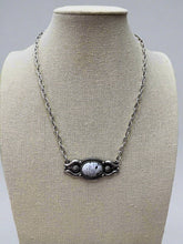 Load image into Gallery viewer, Faux White Buffalo Bar Necklace - 18 inch + 3
