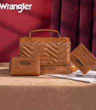 Load image into Gallery viewer, Wrangler 3PCs Set Mini Top Handle Crossbody Set - Saddle
